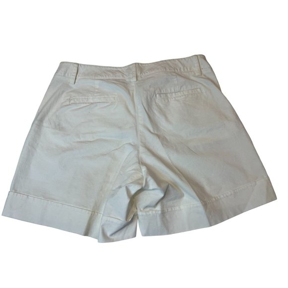 Dockers Womens Pockets Front Shorts Mid Rise Stretch Flat Front White Size 10 - Picture 2 of 9